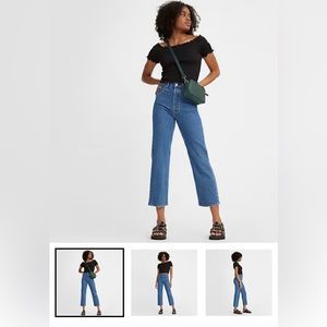 Levi’s Ribcage Straight Ankle Super-High Rise Jeans, Size 28